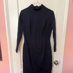 Vixen by Micheline Pitt Bad Girl Wiggle Dress (Navy Blue)